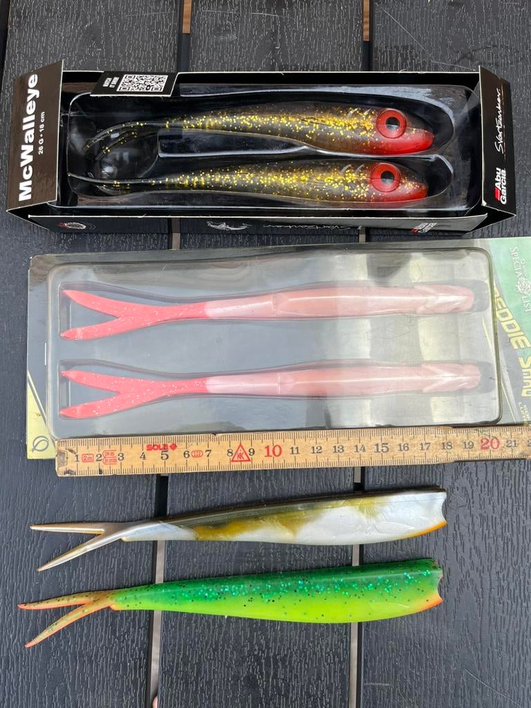 Kunstaas roofvis shad softbait pelagisch, Watersport en Boten, Hengelsport | Roofvissen, Ophalen, Zo goed als nieuw, Overige typen