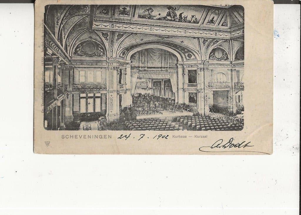 Scheveningen Kurhaus met Kurzaal 24-7-1902, Ophalen of Verzenden, Voor 1920, Gelopen, Zuid-Holland