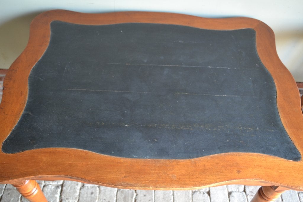 Antieke mahonie biedermeier schrijftafel, bureau, buro., Verzenden