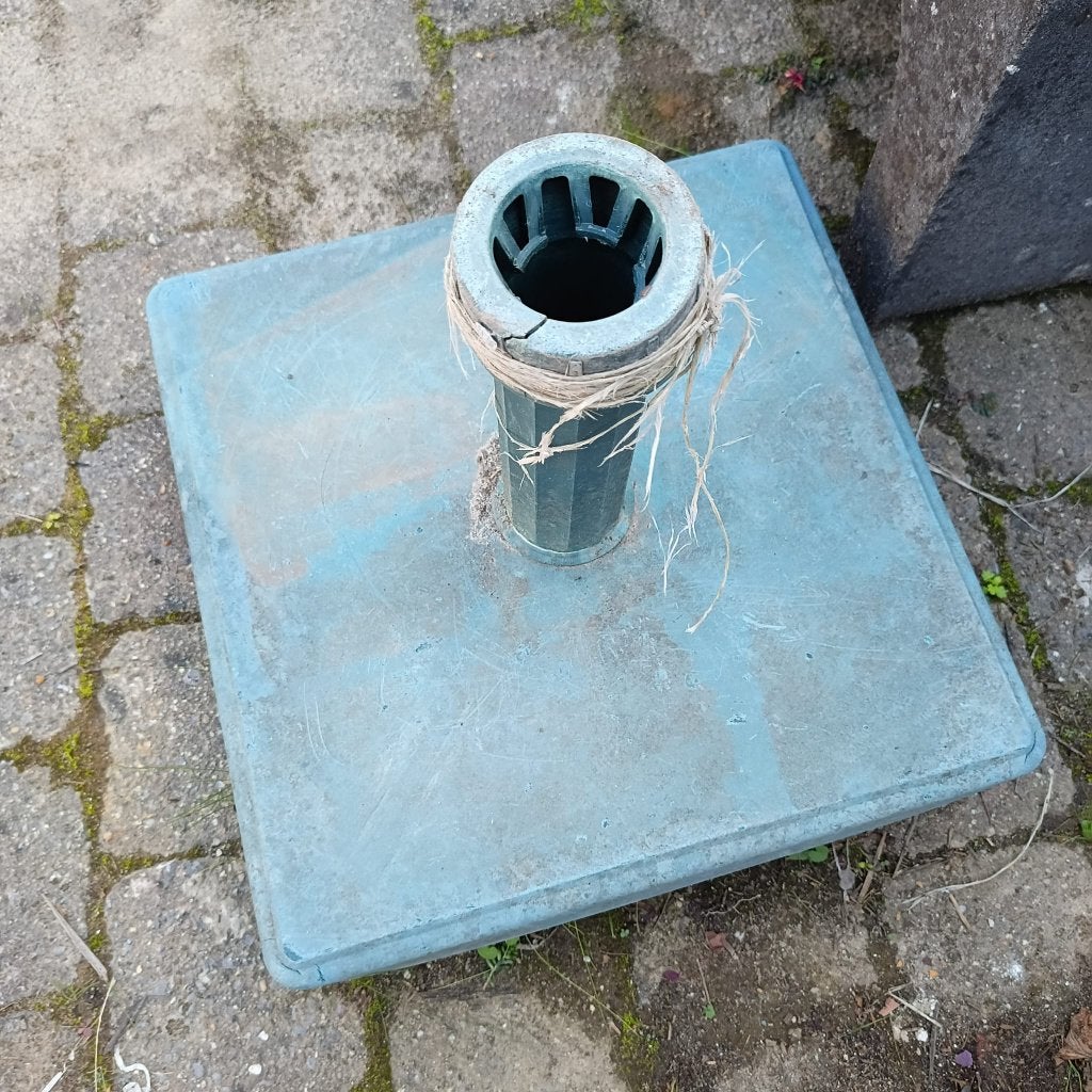 betonnen parasolvoet, Tuin en Terras, Ophalen, Gebruikt, Minder dan 1 meter, Parasolvoet