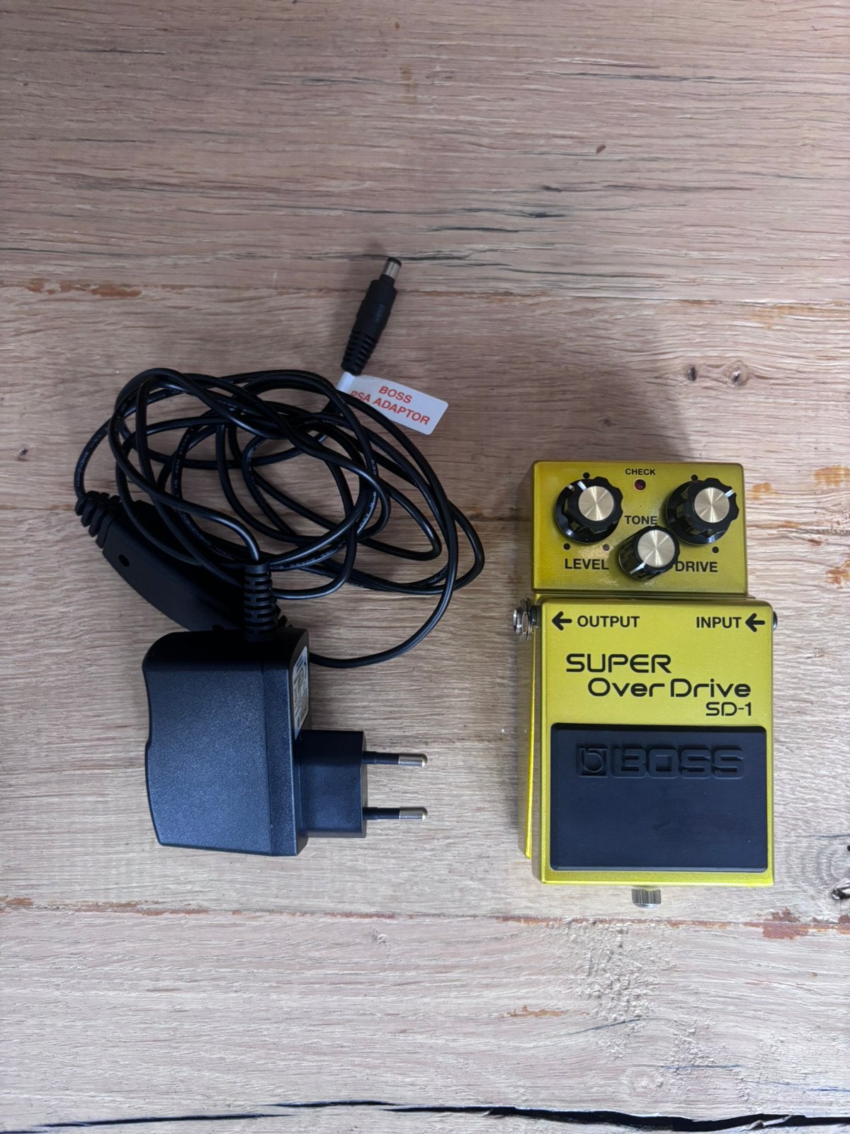 Boss Super overdrive SD-1 50th anniversary incl. adapter, Ophalen of Verzenden, Zo goed als nieuw
