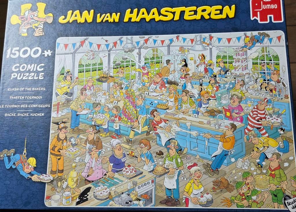 Jan van haasteren taarten toernooi 1500 stukjes, Ophalen, 500 t/m 1500 stukjes, Zo goed als nieuw