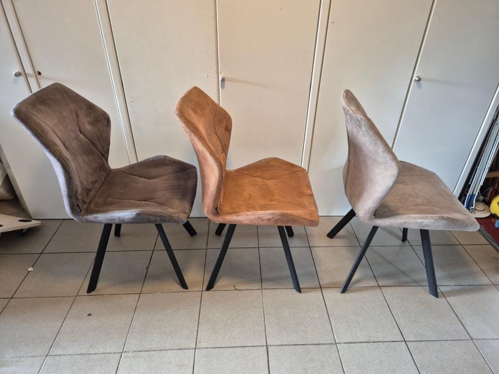 Set van 6 eetkamerstoelen, Huis en Inrichting, Stoelen, Ophalen, Gebruikt, Overige kleuren, Drie