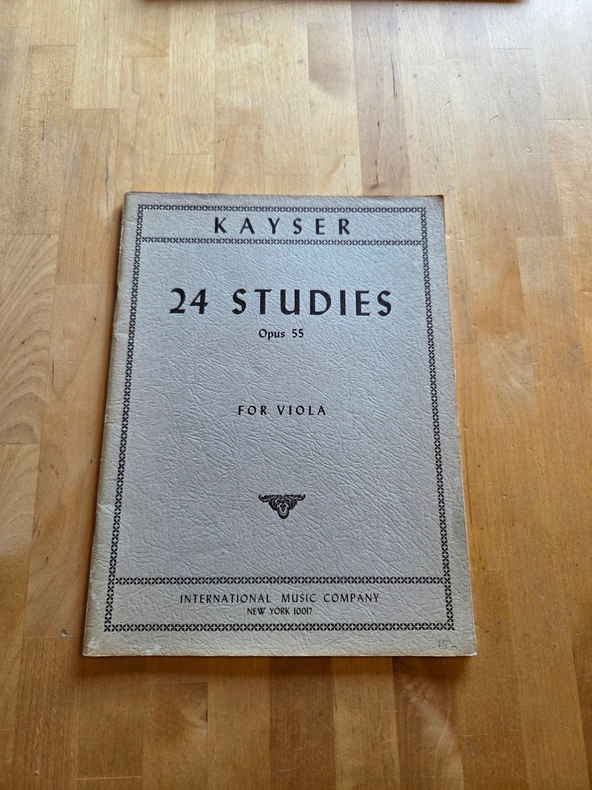 Kayser 24 Studies Opus 55 voor altviool, Verzenden, Gebruikt, Viool of Altviool