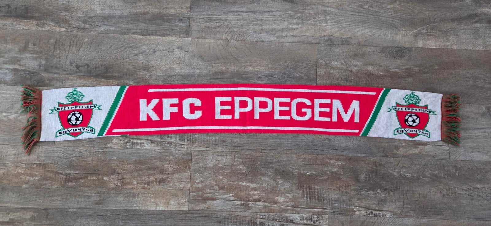 Sjaal KFC Eppegem, Ophalen of Verzenden, Zo goed als nieuw, Buitenlandse clubs, Vaantje of Sjaal