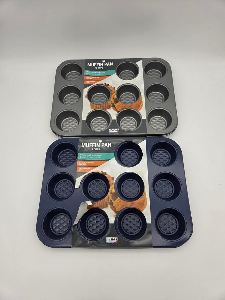 Muffin Bakvorm 12 Cups - Nieuw, Overige typen, Onbekend, Nieuw, ILAG