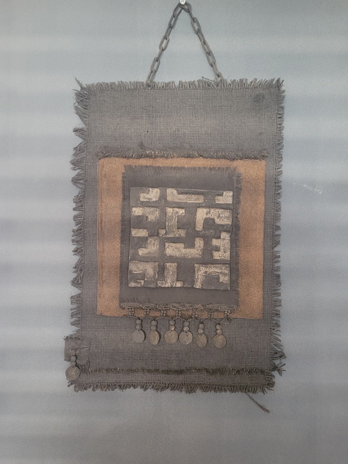 Unieke handgemaakte kalkdoek wanddecoratie, Ophalen