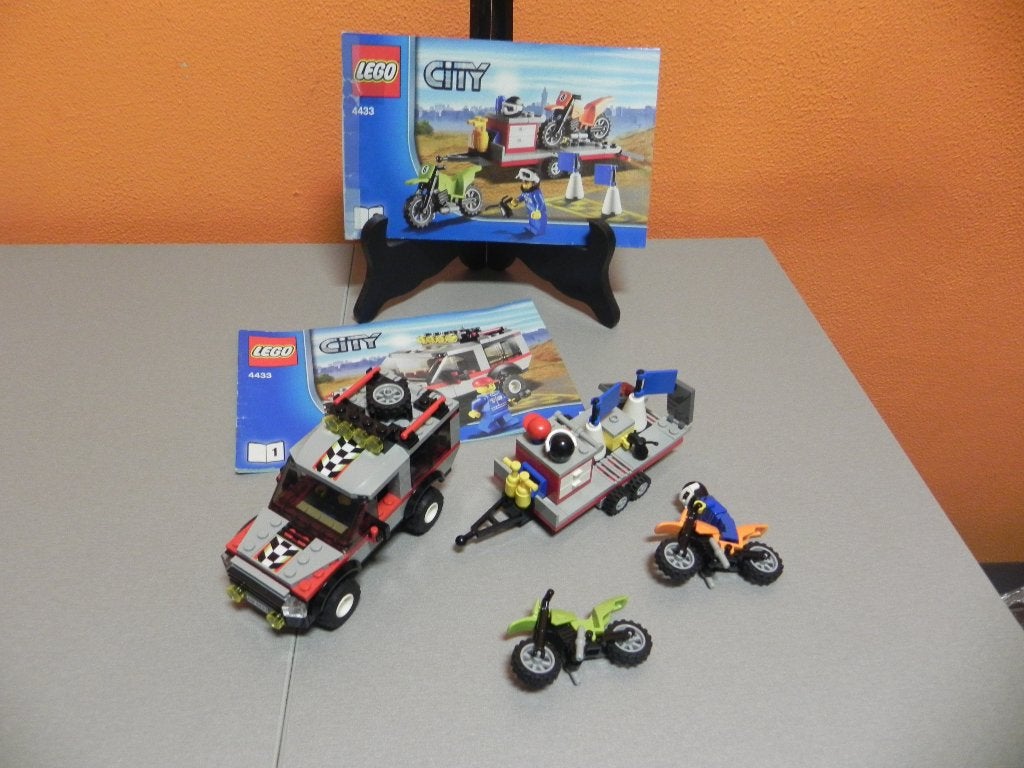 lego city no 4433  motor  aanhangwagen, Kinderen en Baby's, Speelgoed | Duplo en Lego, City, Lego, Ophalen of Verzenden, Zo goed als nieuw