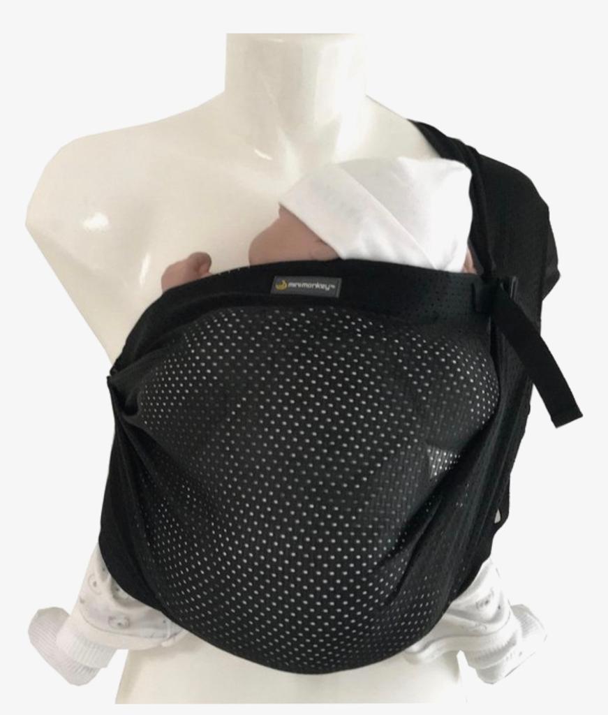Mini monkey sling draagzak donkergrijs, Kinderen en Baby's, Babydragers en Draagdoeken, Ophalen of Verzenden, Draagzak, Overige merken