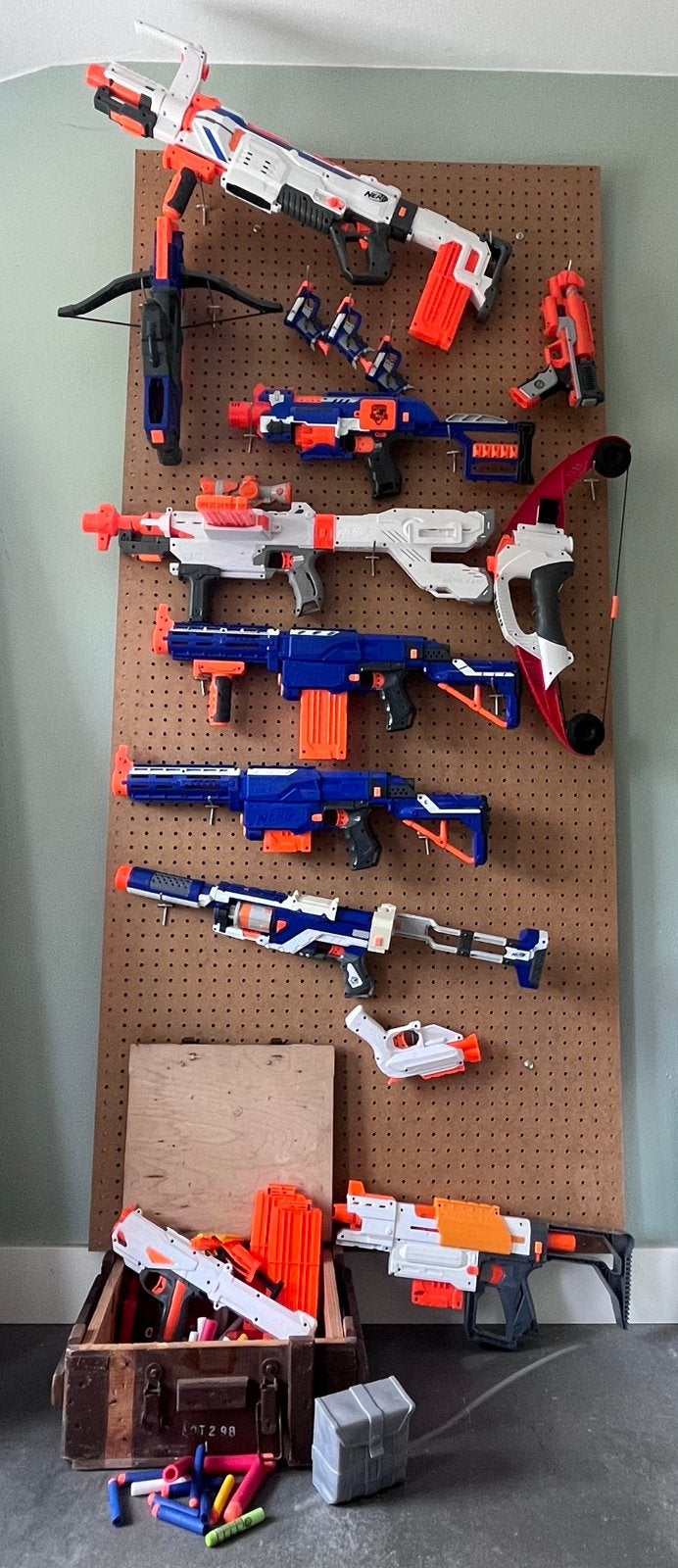 Nerf set, Ophalen, Gebruikt