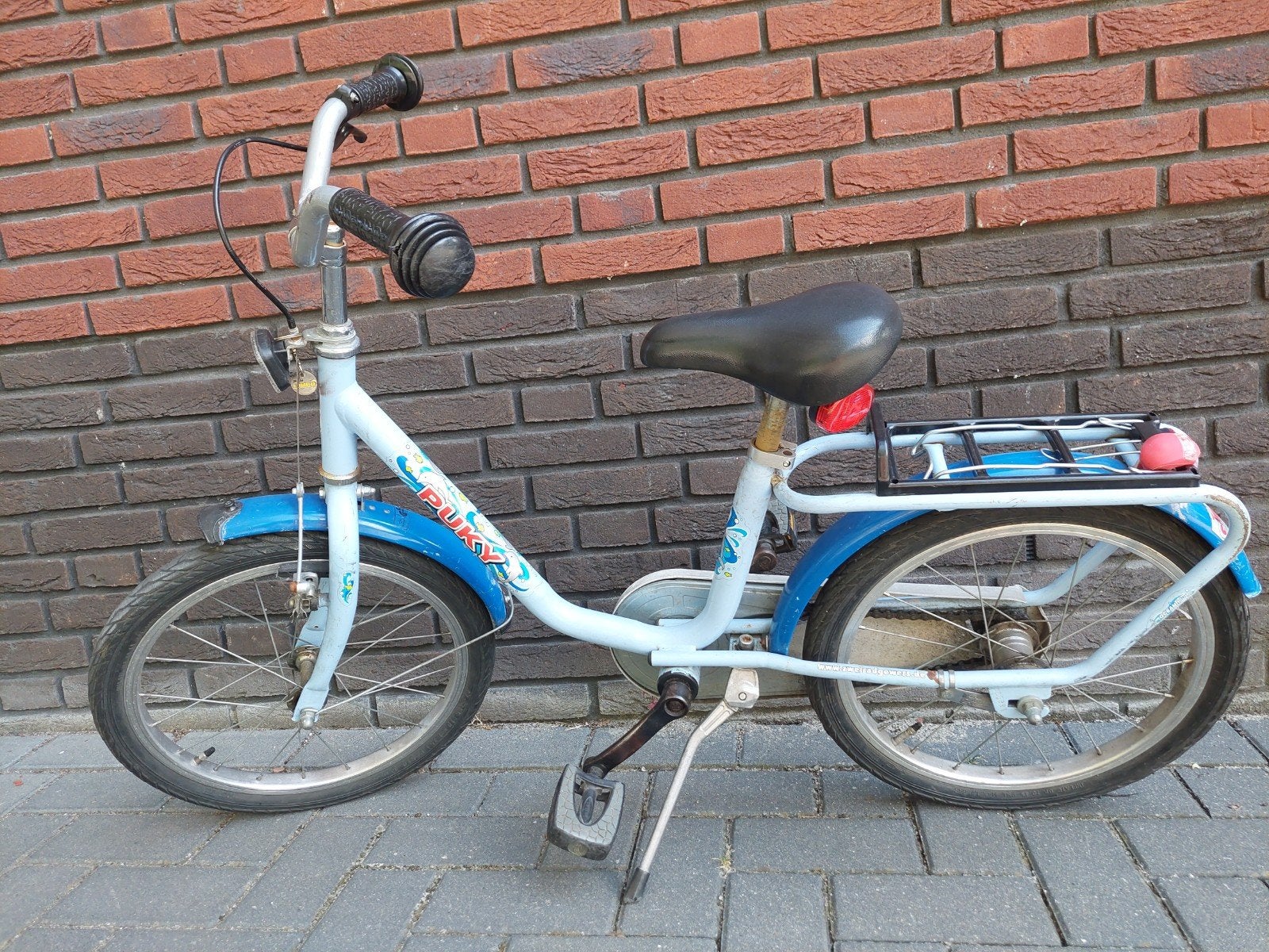 Puky kinderfiets 16 inch - lichtblauw, Fietsen en Brommers, Ophalen, Terugtraprem, Puky, 16 tot 20 inch