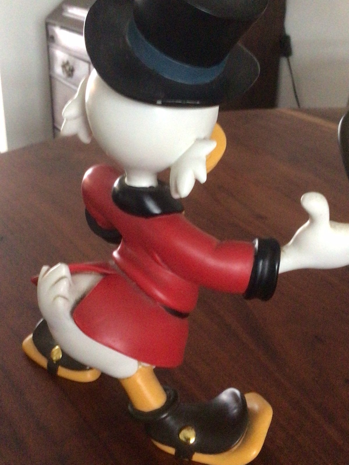 Dagobert Duck,aan de wandel,met zijn wandelstok., Verzamelen, Disney, Ophalen of Verzenden, Zo goed als nieuw, Beeldje of Figuurtje