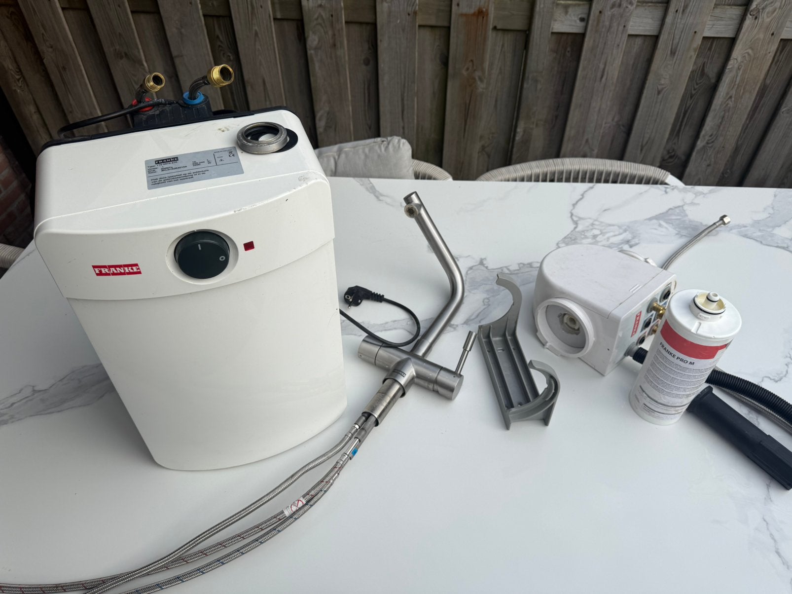 Franke Boiler met heet water kraan, Ophalen, Gebruikt, 20 tot 100 liter, Aardgas