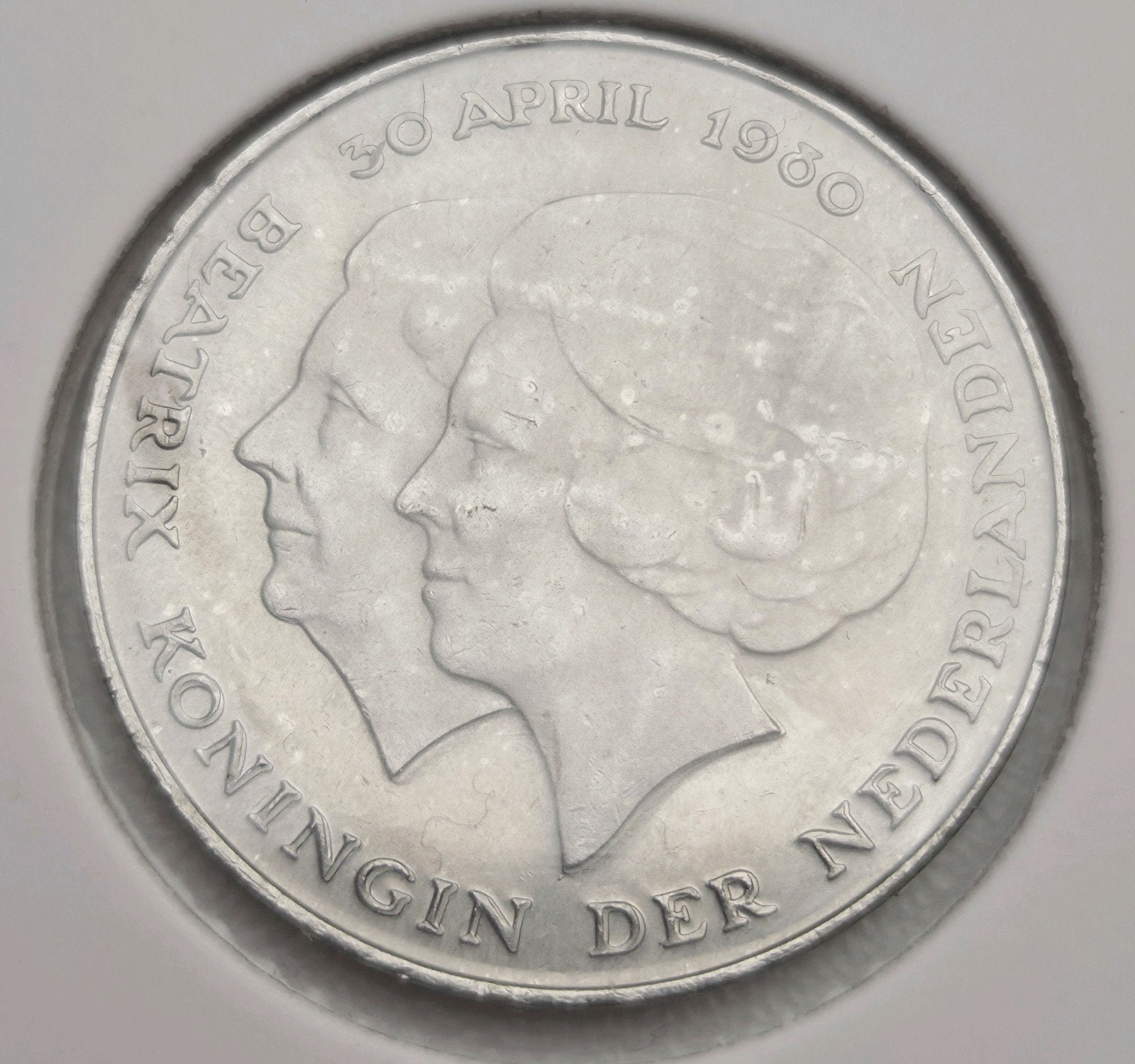 Misslag 2,5 Gulden 1980 Beatrix Juliana, Koningin Beatrix, Zilver, Ophalen of Verzenden, Losse munt