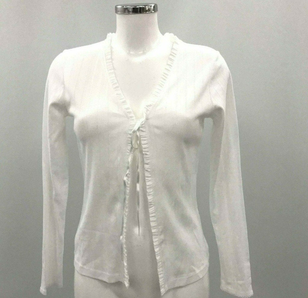 The White Company: NIEUW heerlijk ajour vestje maat S, Kleding | Dames, The White Company, Verzenden, Wit, Nieuw