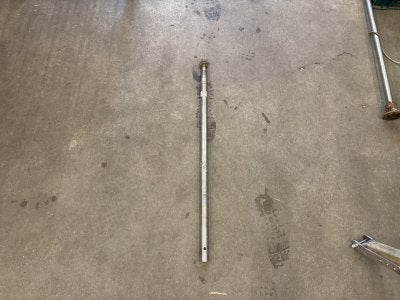 Schroefas rvs 30mm 90cm, Niet ingevuld, Gebruikt, Niet ingevuld, Niet ingevuld
