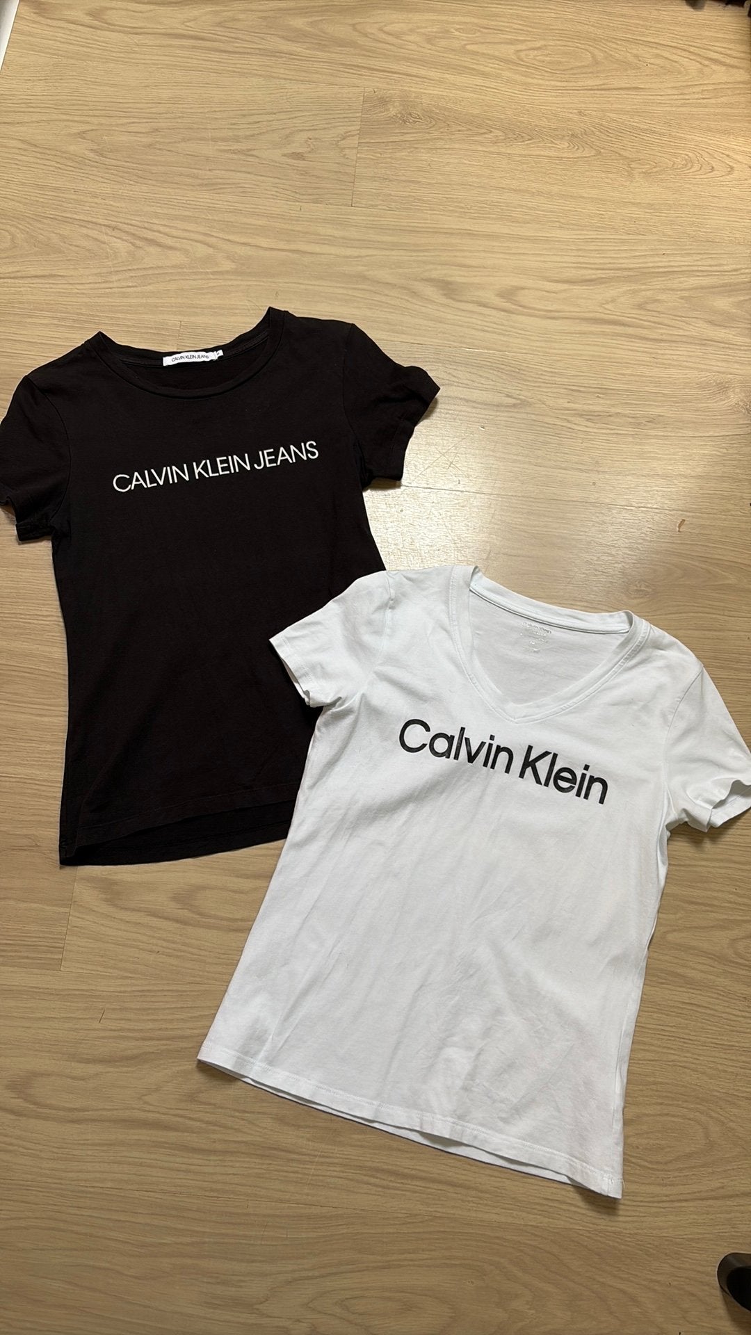 2x Calvin Klein maat M, Maat 38/40 (M), Zwart, Ophalen of Verzenden, Korte mouw