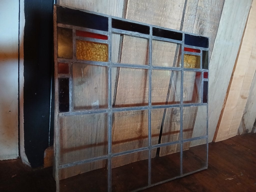 Glas in lood raam, Ophalen, Gebruikt, Minder dan 80 cm, Overige typen