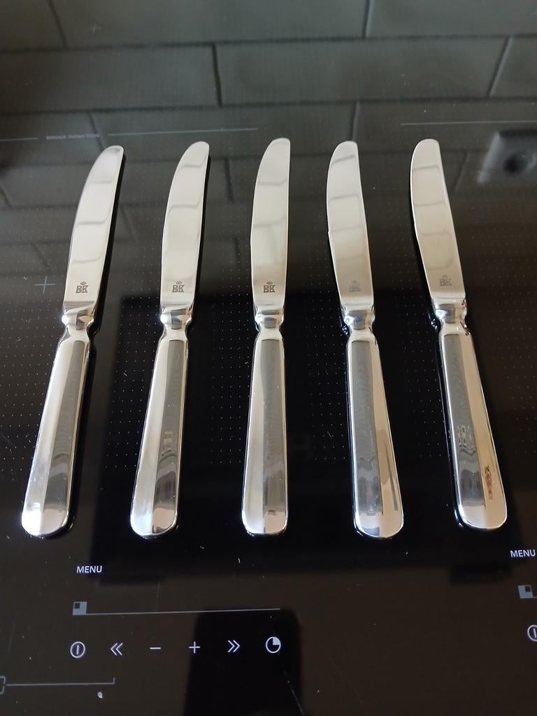 BK Haags Lofje zilver Premium glanzend edelstaal (5), Ophalen of Verzenden, Zo goed als nieuw, Glas, Overige stijlen