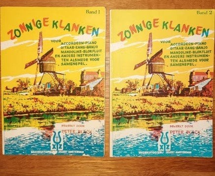 Accordeon,piano,gitaar,fluit-Zonnige klanken 1,2--P. Black, Muziek en Instrumenten, Ophalen of Verzenden, Gebruikt, Artiest of Componist