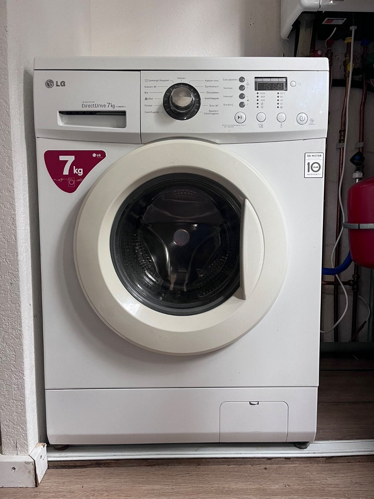 LG DirectDrive 7kg wasmachine, Ophalen, Zo goed als nieuw, Voorlader, Energieklasse A of zuiniger