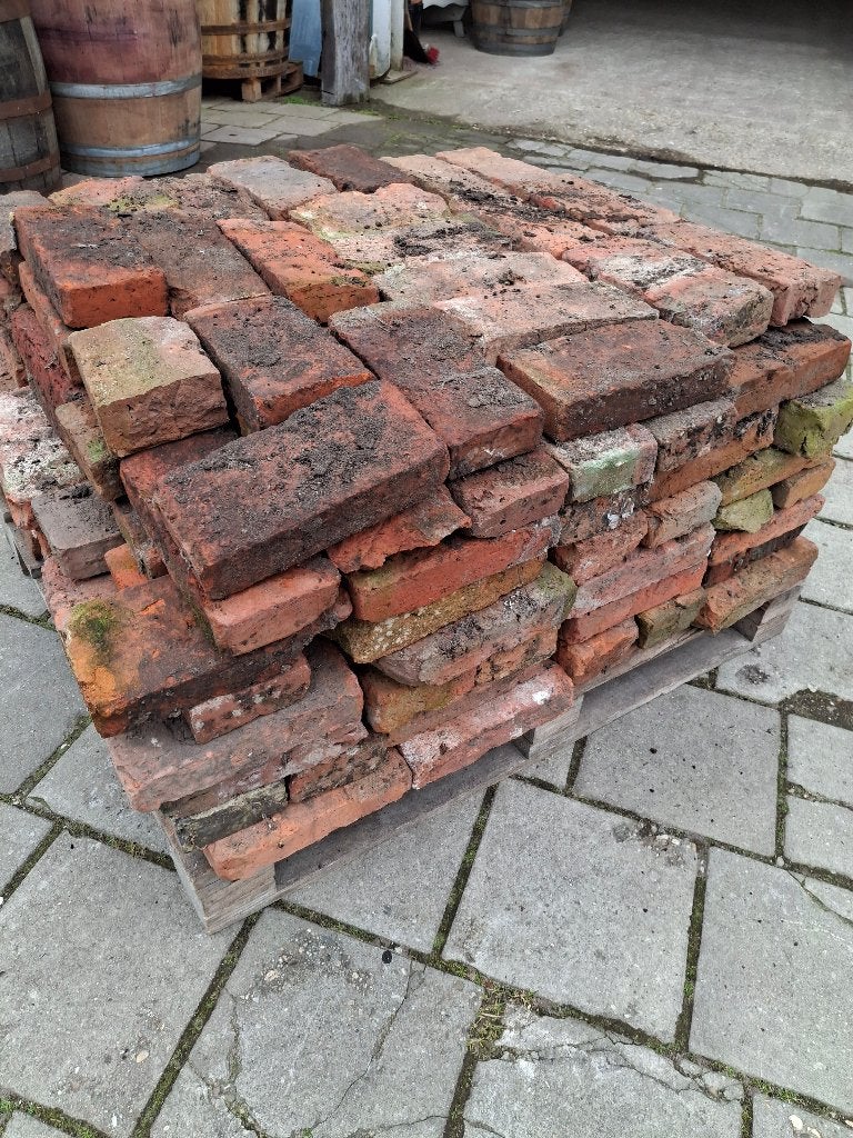 oude metselstenen w.v. Kloostermoppen ca 350 zie fo-omschrij, Doe-het-zelf en Verbouw, Metselstenen, Ophalen, Gebruikt, Bakstenen