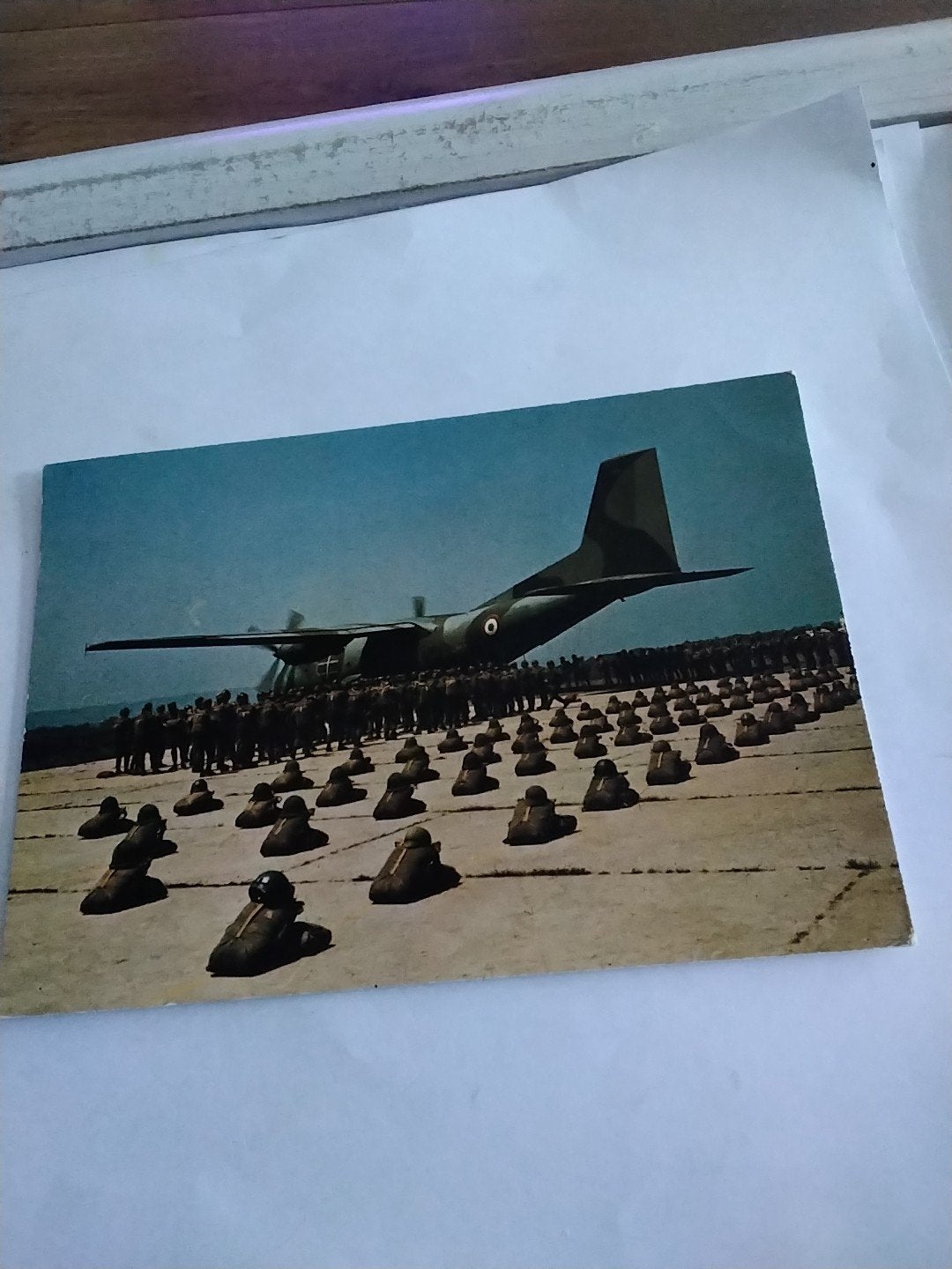 Vintage Ansichtkaart Frankrijk - Militair Vliegtuig 1977, Verzamelen, Ansichtkaarten | Themakaarten, Ophalen of Verzenden
