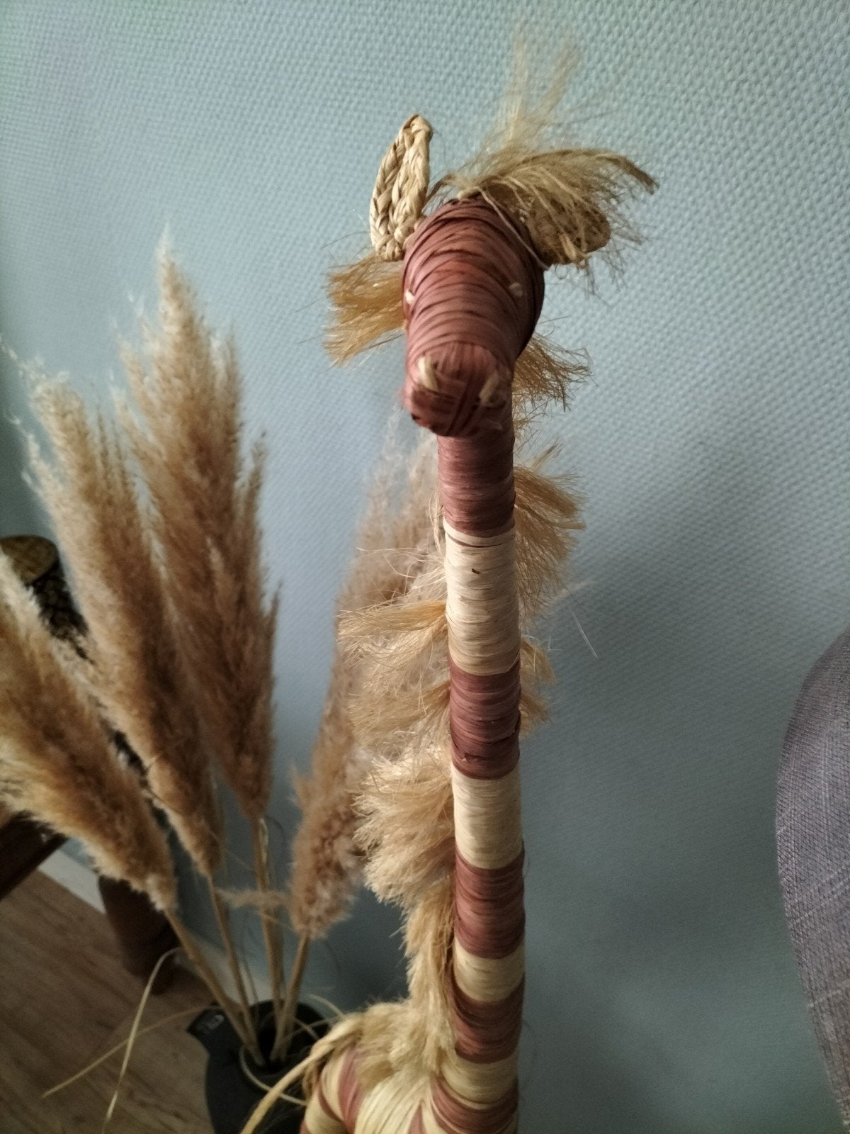 Giraffe, Ophalen, Gebruikt, Boho, Natuurlijk materiaal