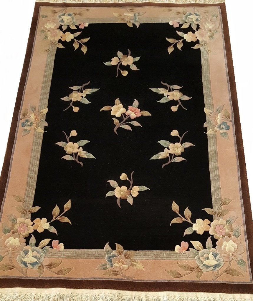 Chinees Oosters Perzisch tapijt 180x120/vloerkleed/kelim/mat, 100 tot 150 cm, Www.simatapijten.nl, Zwart, Nieuw