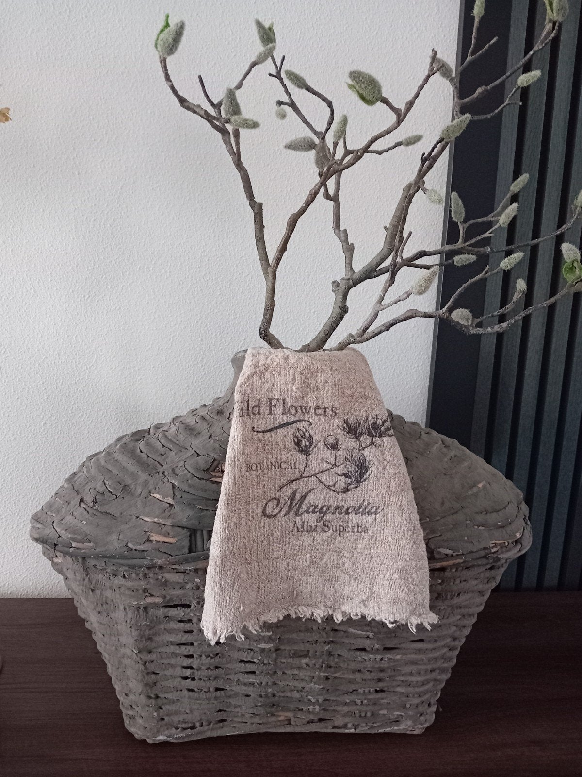 prachtige grote leemmand., Huis en Inrichting, Ophalen, Natuurlijk materiaal, Grijs, Landelijk