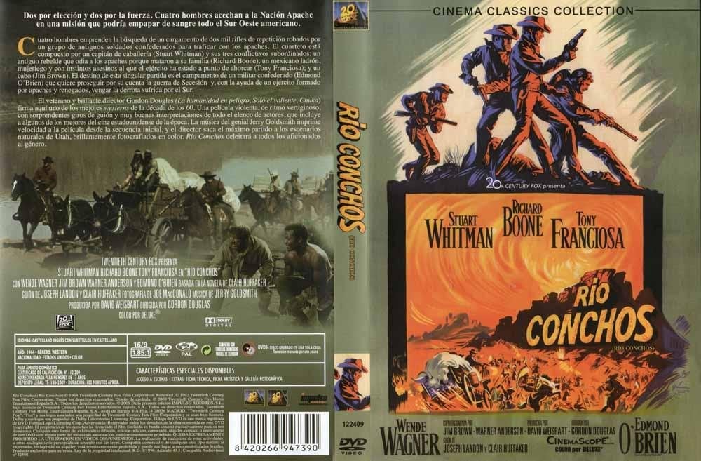Rio Conchos 1964 DVD met Stuart Whitman, Richard Boone, Alle leeftijden, Ophalen of Verzenden, Zo goed als nieuw, Actie en Avontuur
