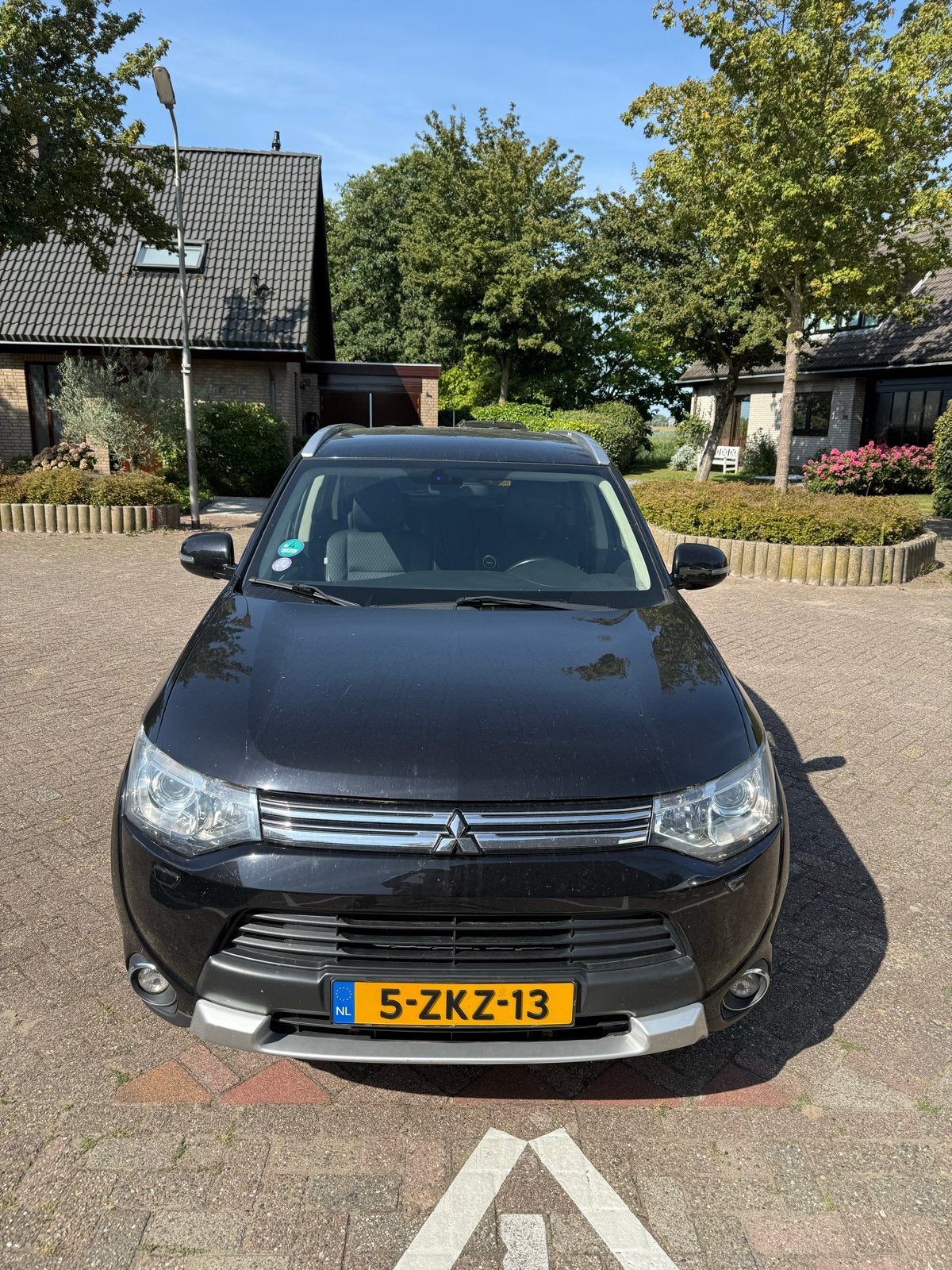 Mitsubishi Outlander 2.0 Phev 4WD CVT 5P 2015 Zwart, Auto's, 1998 cc, Outlander, Zwart, Grijs