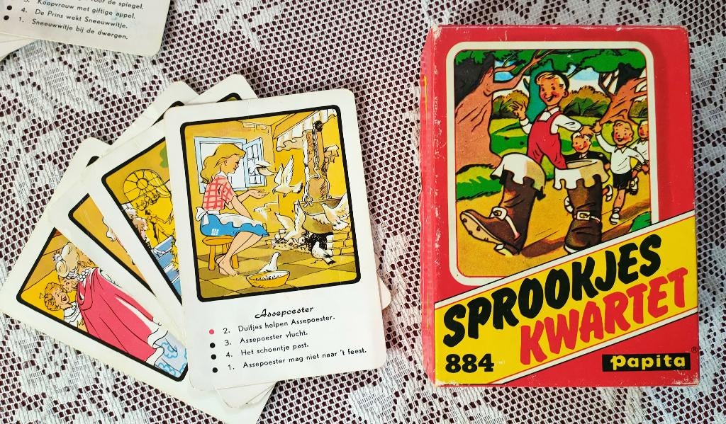 Sprookjes Papita Kaartspel 884 /Retro / Vintage / 1979, Vijf spelers of meer, Ophalen of Verzenden, Gebruikt, Papita