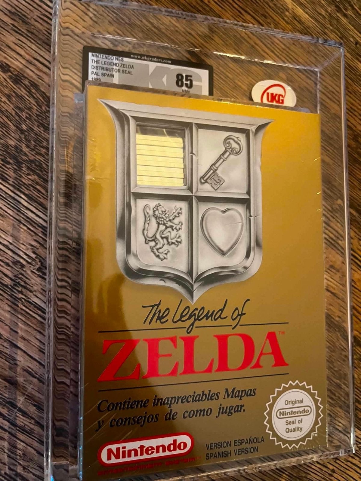 The Legend of Zelda NES PAL Spaanse Versie UKG Graded 85, Spelcomputers en Games, 1 speler, Nieuw, Vanaf 7 jaar, Ophalen