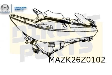 Mazda CX-5 (10/21-) koplamp R (LED) Origineel! KSD451031A, -, Verzenden, -, Nieuw