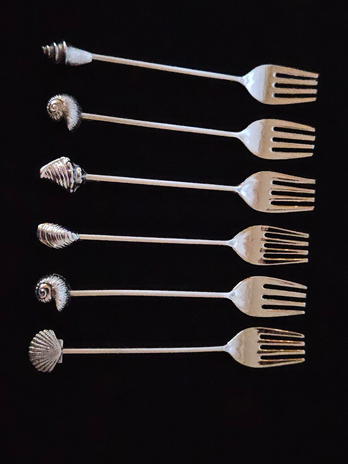 Hele set met verzilverde lepeltjes en vorkjes, Antiek en Kunst, Ophalen of Verzenden