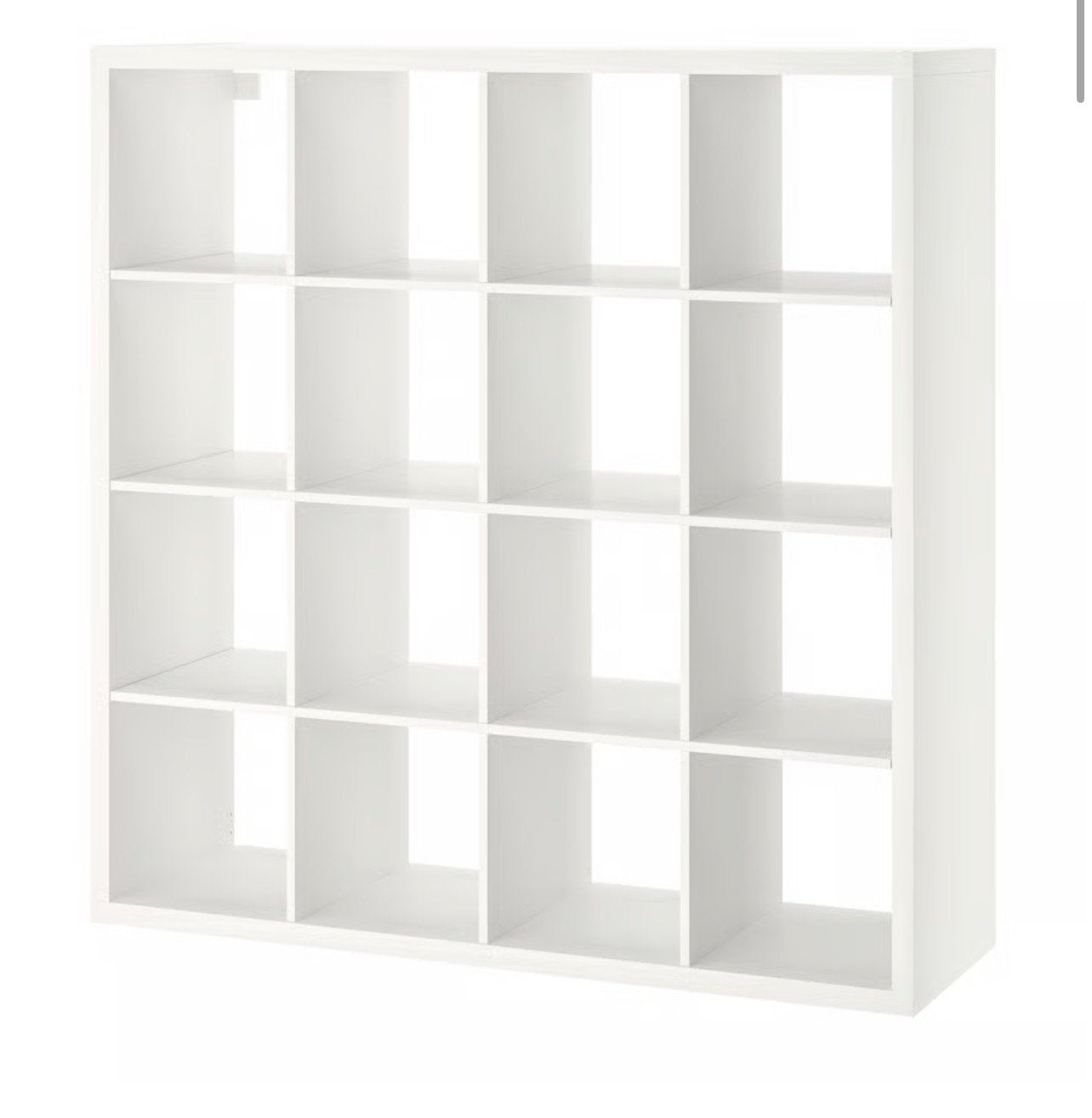 Witte vakkenkast/boekenkast met 16 vakken, Ophalen, Met plank(en), Gebruikt, 150 tot 200 cm