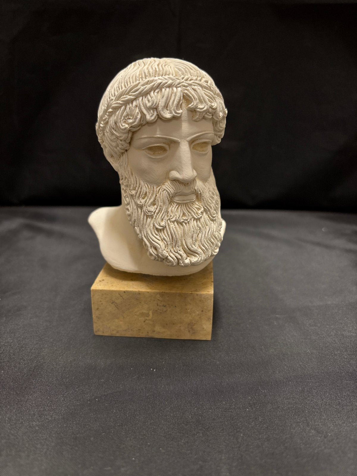 Klassieke Buste van Zeus - Griekse Mythologie, Minder dan 20 cm, Gips, Buste, Ophalen of Verzenden