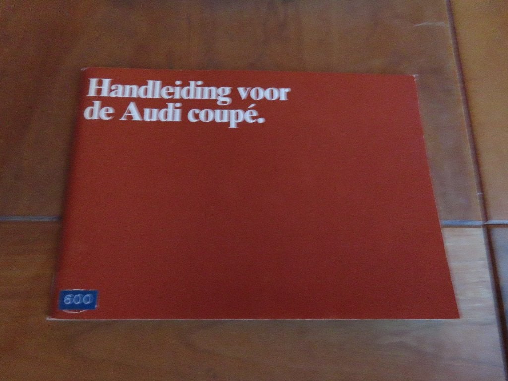Instructieboek Audi Coupe 11-1980, nieuwstaat!, Ophalen of Verzenden