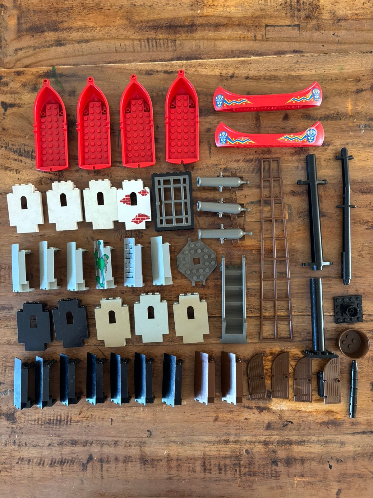 Lego kasteel en piraten onderdelen, Gebruikt, Lego, Ophalen of Verzenden, Losse stenen