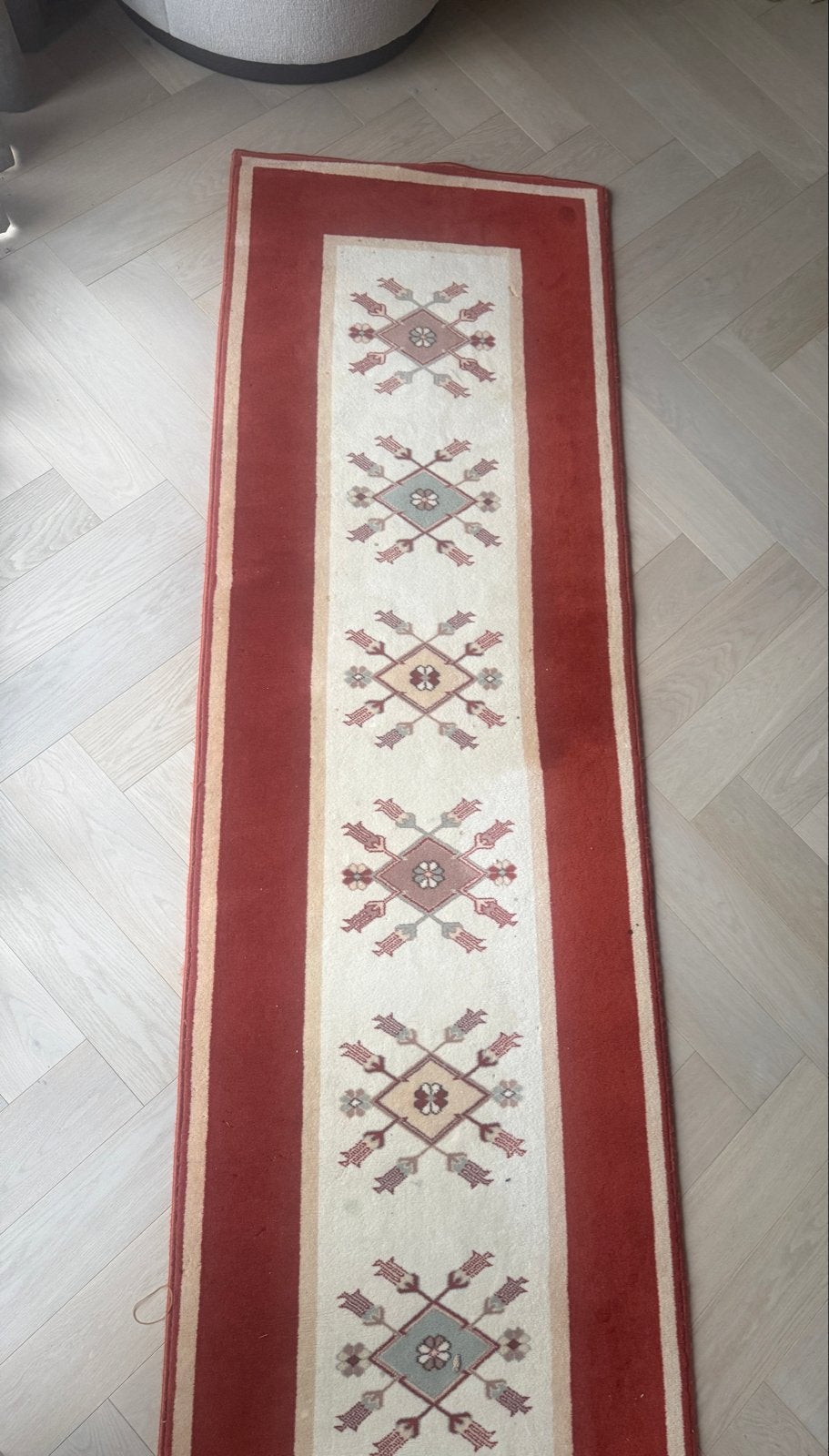 4 tapijten te koop: 3 lopers (80x300cm) en 1 groot tapijt (2, Ophalen, Gebruikt, 200 cm of meer, Rechthoekig