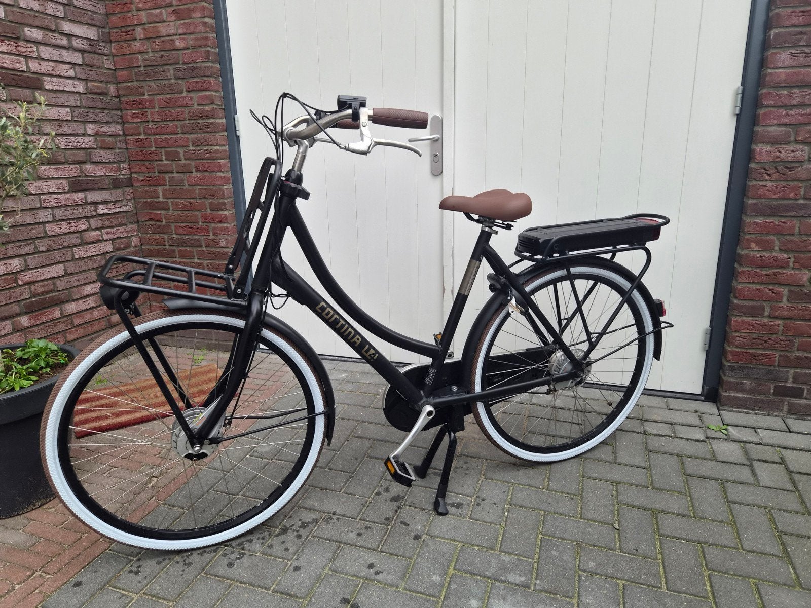 Cortina E-U4 Transportfiets - 57cm, 2850km, 500Wh accu, Ophalen, Gebruikt, Cortina, 55 tot 59 cm