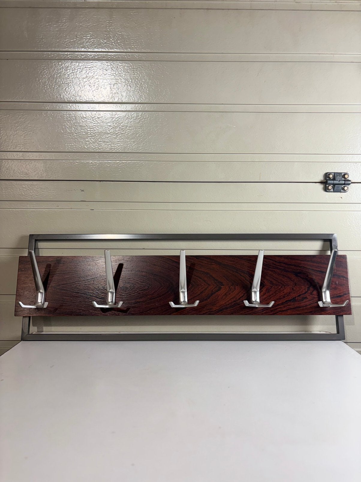 Vintage wandkapstok jaren 60/70 palissanderhout Pastoe stijl, Ophalen, Wandkapstok