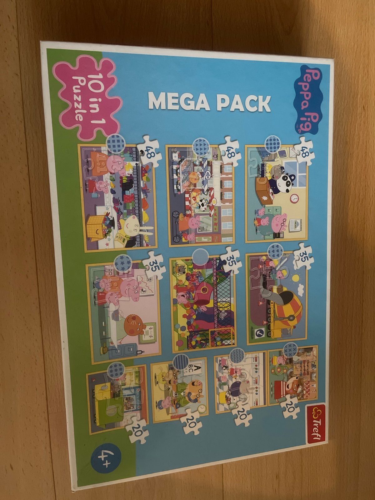 Peppa Pig 10-in-1 Puzzel Mega Pack (20-48 stukjes), Ophalen of Verzenden, 10 tot 50 stukjes, Gebruikt, 4 tot 6 jaar