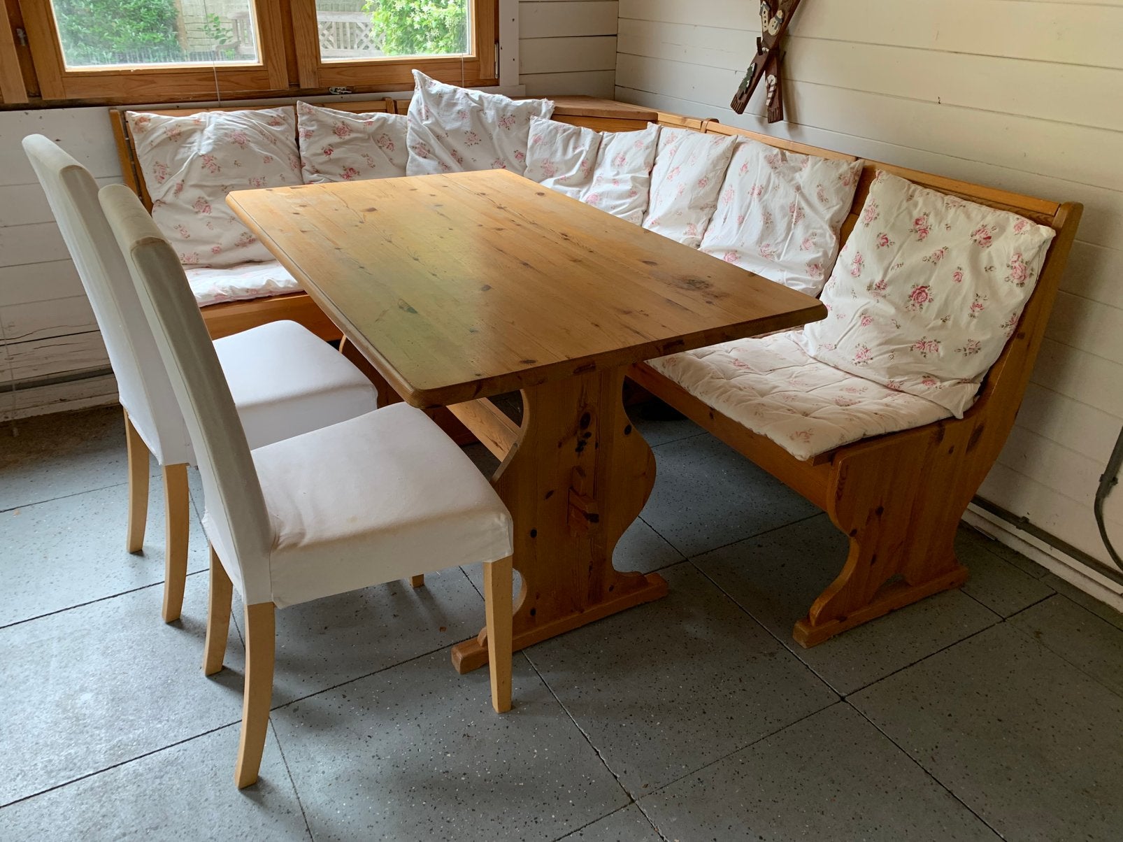 Oostenrijkse/Duitse eethoek, Ophalen, Gebruikt