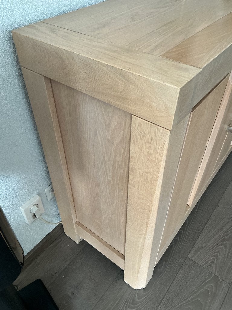Stereo tv kast, Ophalen, Gebruikt, 150 tot 200 cm, Eikenhout