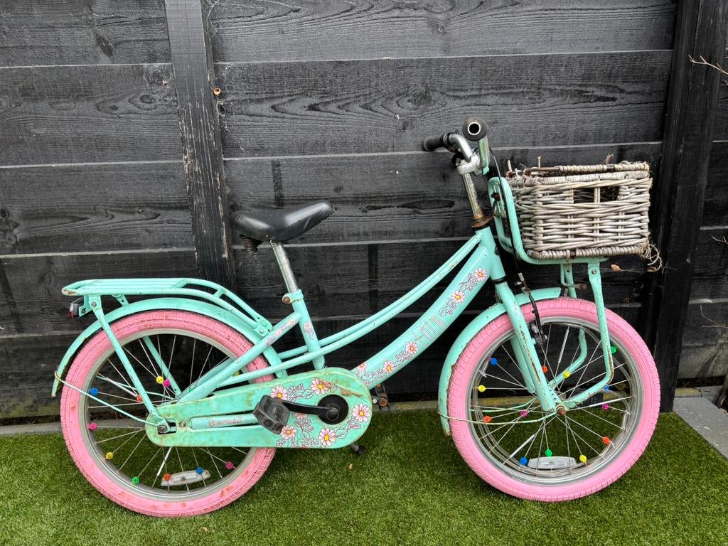 Popal meidenfiets, Ophalen, Gebruikt, Terugtraprem, 20 inch
