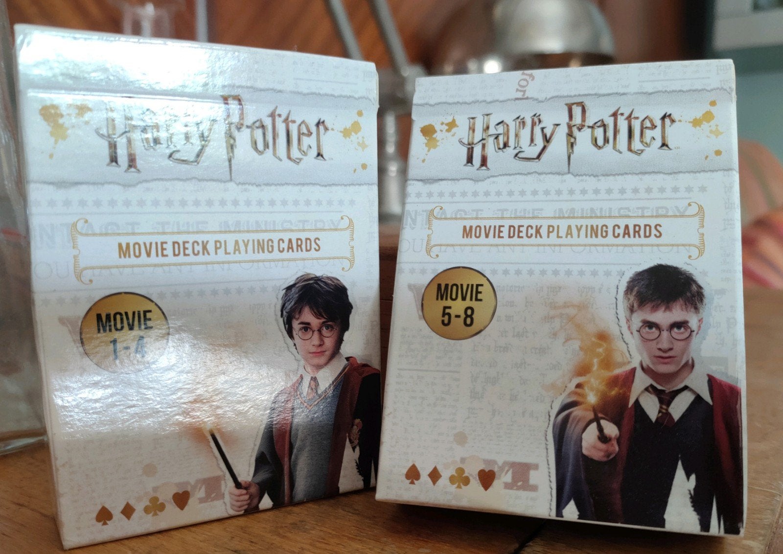 Harry Potter Speelkaarten Set (Film 1-8), Ophalen of Verzenden, Zo goed als nieuw, Spel