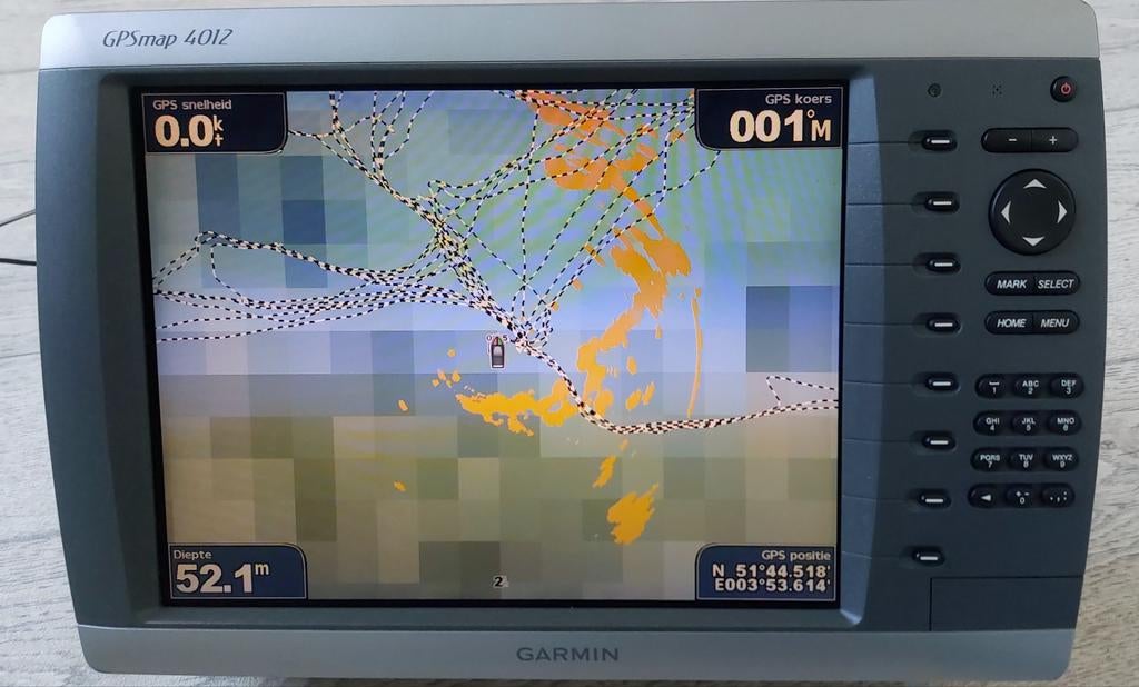 Garmin gpsmap 4012 kaartplotter fishfinder, Ophalen of Verzenden, Zo goed als nieuw, Kaartplotter of Fish Finder