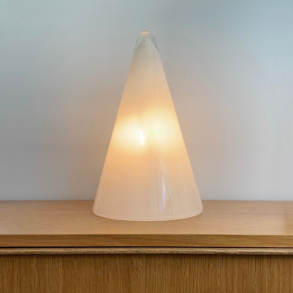 SCE TeePee LAMP tafellamp vintage design PostModern retro, Glas, Wit, Gemerkt, Ophalen of Verzenden